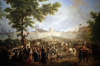 Ankunft Napoleons in München am 24. Oktober 1805