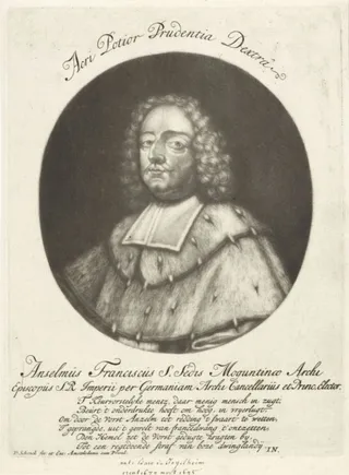 Portret van Anselm Franz von Ingelheim, aartsbisschop van Mainz