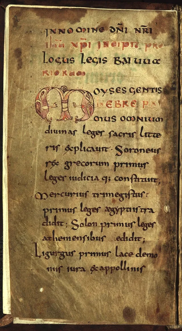 Prolog der Lex Baiuvariorum (Ingolstädter Handschrift)