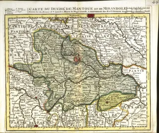 Carte du duché de Mantoue et de Mirandole …