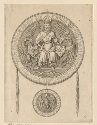 Medaille met het portret van Karel IV, keizer van het Heilige Roomse Rijk