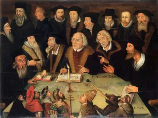 Martin Luther im Kreise von Reformatoren