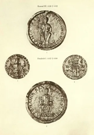 Siegel Konrad III, Friedrich I (Posse, Tafel 21)