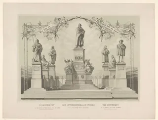 Het monument voor Martin Luther in Worms