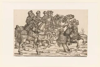 Intocht van keizer Karel V in Augsburg