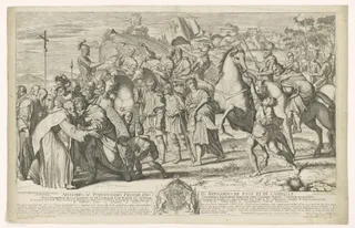 Ontmoeting tussen keizer Otto III en de heilige Nilus