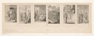 Zes voorstellingen uit de oudere, middelste en nieuwere geschiedenis