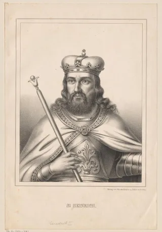 Portret van Hendrik II de Heilige, keizer van het Heilige Roomse Rijk