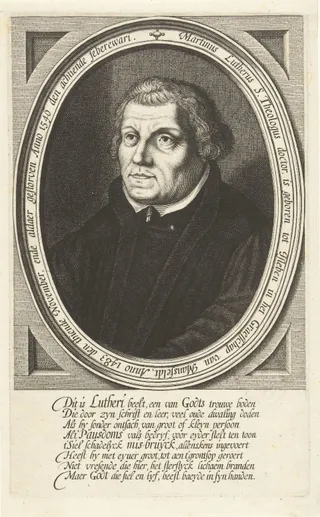 Portret van Martin Luther