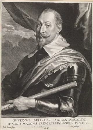 Portret van Gustaaf II Adolf, koning van Zweden