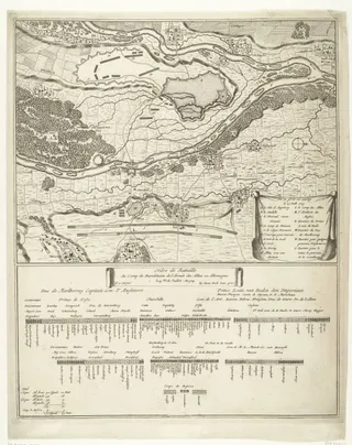 Ordre de Battaille Au Camp de Burckheim de l'Armée des Allies en Allemagne le 15.me Juillet An 1704