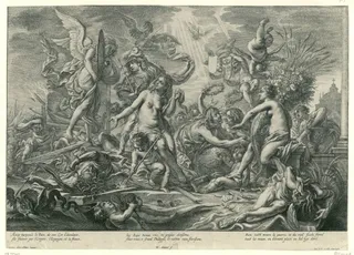 Allegorie op de Vrede van Westfalen, 1648