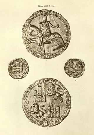 Siegel Alfons, König von Kastilien (Posse, Tafel 38)