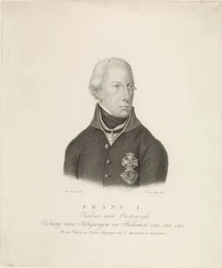 Portret van Frans II Josef Karel (Rooms-Duits keizer)