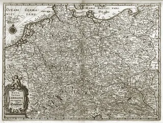 Karte Deutschlands im 17. Jahrhundert