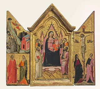 Madonna Enthroned with Angels and Saints