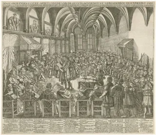 Ware ende eygenlycke afbeeldinghe van de hooch aensienlycke vergaderinge gehouden int jaer 1530 den 25 juny op den bisschoplycken sael binnen de stadt Augsborch