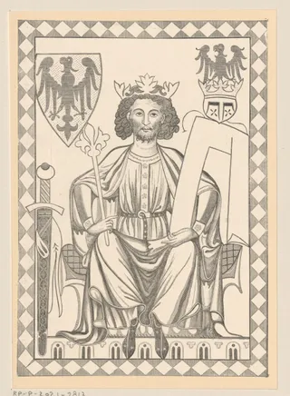 Portret van Hendrik VI, keizer van het Heilige Roomse Rijk
