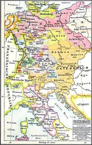 Deutschland und Italien nach dem Reichsdeputationshauptschluss 1803 (Putzger)
