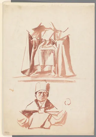 Voorstudie voor de Eerste Bossche Wand: Keizer Frederik Barbarossa