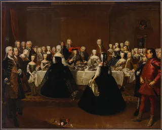 Feast table at the Vienna court "En grand couvert"
