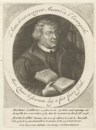 Portret van Martin Luther