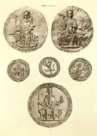 Siegel Alfons, König von Kastilien, Rudolf I (Posse, Tafel 39)