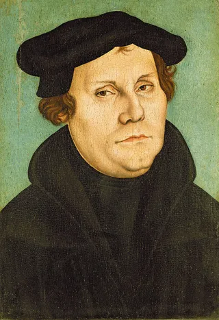Martin Luther als Brustbildnis nach rechts