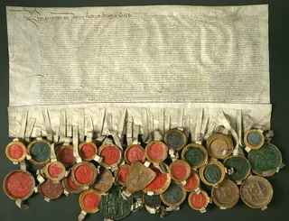 Bündnisvertrag des Schmalkaldischen Bundes, verlängert am 29. September 1536