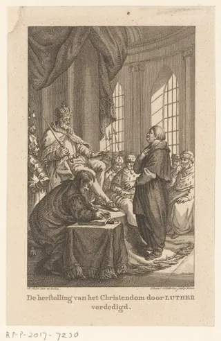 De herstelling van het Christendom door Luther verdedigd