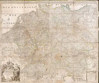 Germaniae L’Empire D’ Allemagne distingue suivant l’etendue tous les etats …