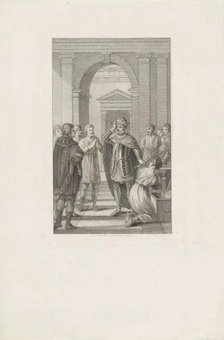 Keizer Frederik II grijpt naar zijn kroon