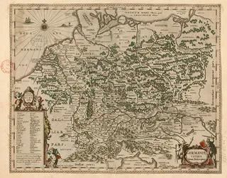 Germaniae veteris nova descriptio / Petrus Kaerius caelavit
