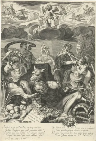 Allegorie op het huwelijk van Ferdinand II van Oostenrijk en Eleonora Gonzaga