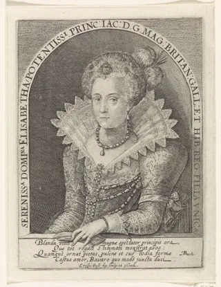 Portret van Elisabeth Stuart, koningin van Bohemen