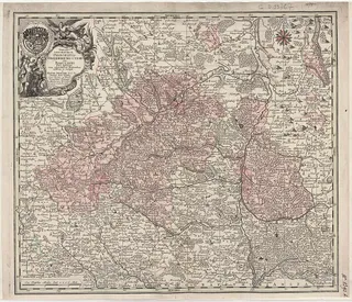 Tabulae geographicae Principatus Brandenburg. Culmbacensis Baruthini pars inferior cum …