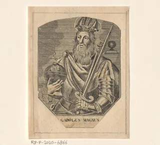 Portret van Karel de Grote, keizer van het Heilige Roomse Rijk
