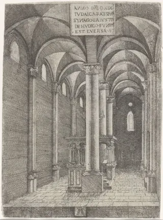 iudaica ratispona synagoga iusto dei iudico fundits est eversa