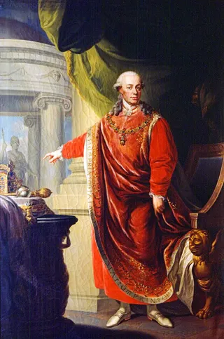 Portrait of Emperor Leopold II in the regalia of the Golden Fleece