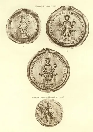 Siegel Heinrich V, Mathilde, Gemahlin Heinrich V (Posse, Tafel 19)