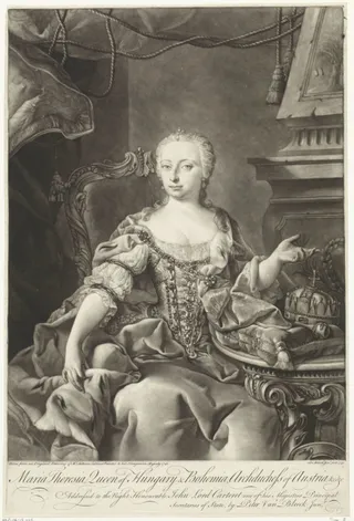 Portret van Maria Theresia, Rooms-Duits keizerin