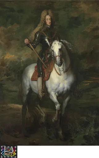 Ruiterportret van Maximiliaan Emmanuel van Beieren - anoniem - Musea Brugge - 1