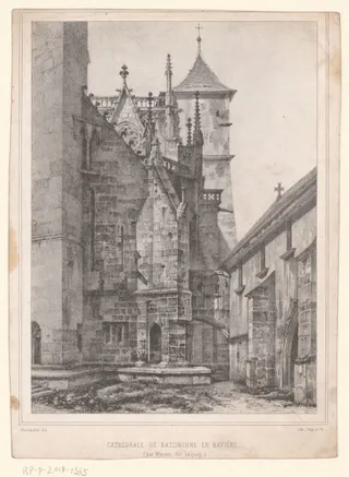 Gezicht op de Dom van Regensburg
