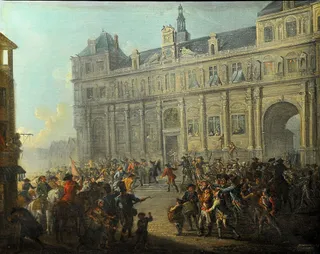 Le Massacre de Jacques de Flesselles by Jean-Baptiste Lallemand - Carnavalet