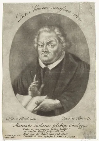 Portret van Martin Luther