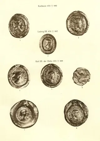 Siegel Karlmann, Ludwig III, Karl III (Posse, Tafel 3)