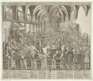 Ware ende eygenlycke afbeeldinghe van de hooch aensienlycke vergaderinge gehouden int jaer 1530 den 25 juny op den bisschoplycken sael binnen de stadt Augsborch