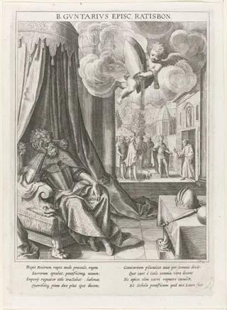 Keizer Otto de Grote kiest de Heilige Gunther als bisschop van Regensburg