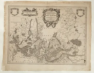 Karta över Neumark och Ukermark i Brandenburg - Skoklosters slott - 98010