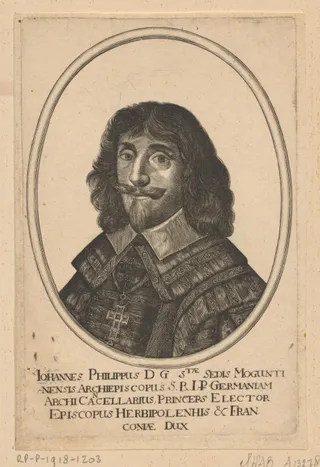 Portret van Johann Philipp von Schönborn, aartsbisschop van Mainz